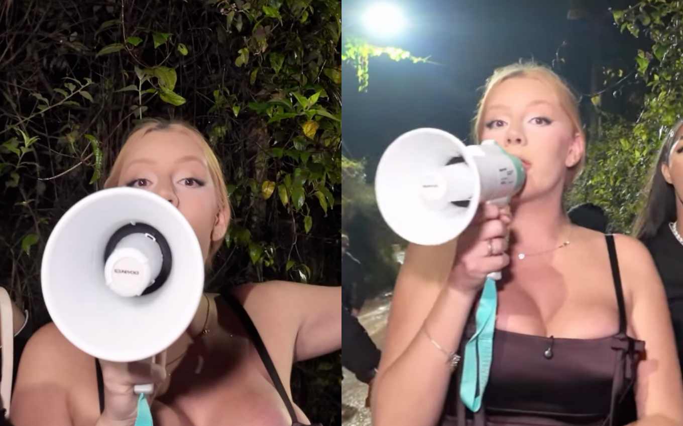 Malévola Alves causa tumulto ao tentar entrar na sede de A Fazenda 18