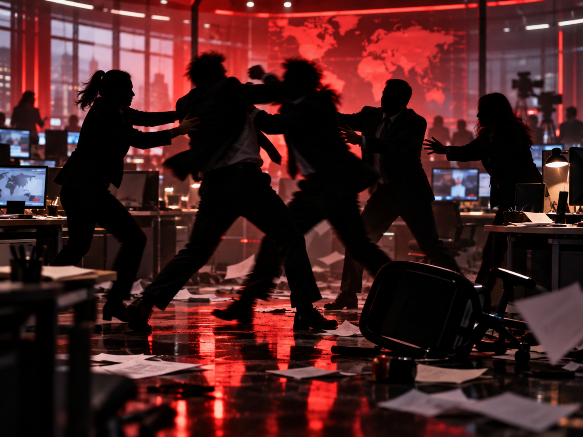 Violência na RedeTV!: Conflito político termina em briga na redação