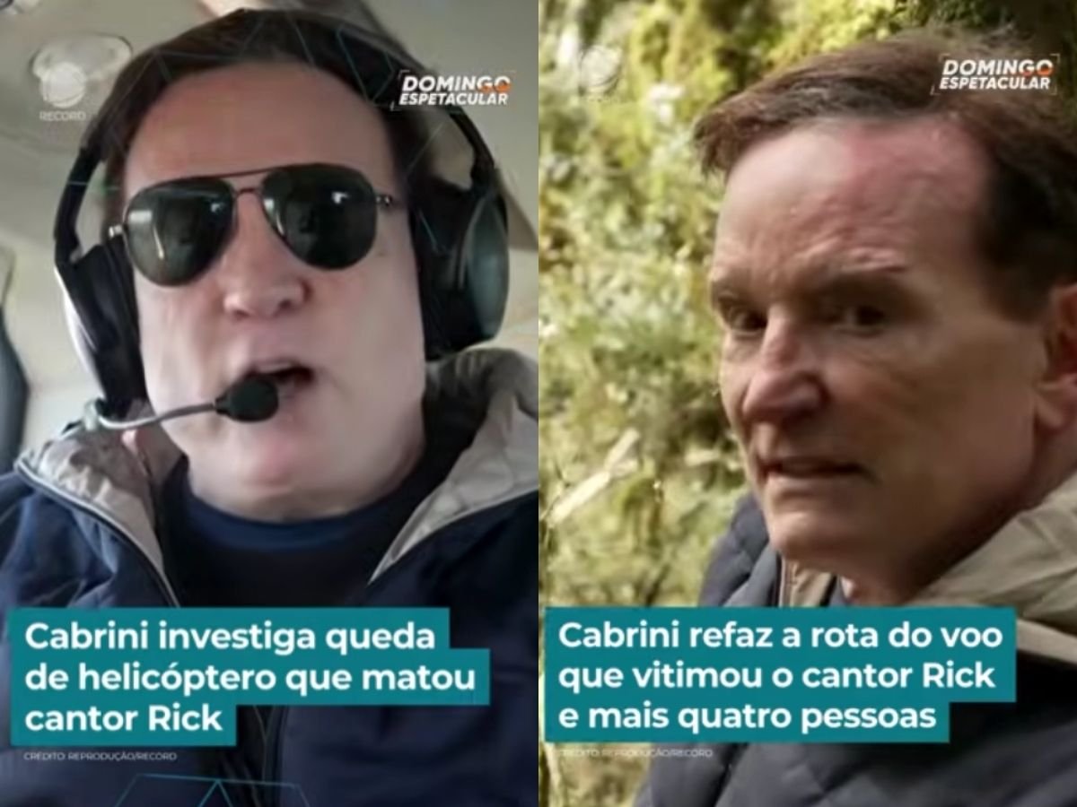 Cabrini investiga tragédia que tirou a vida do cantor Rick em acidente de helicóptero