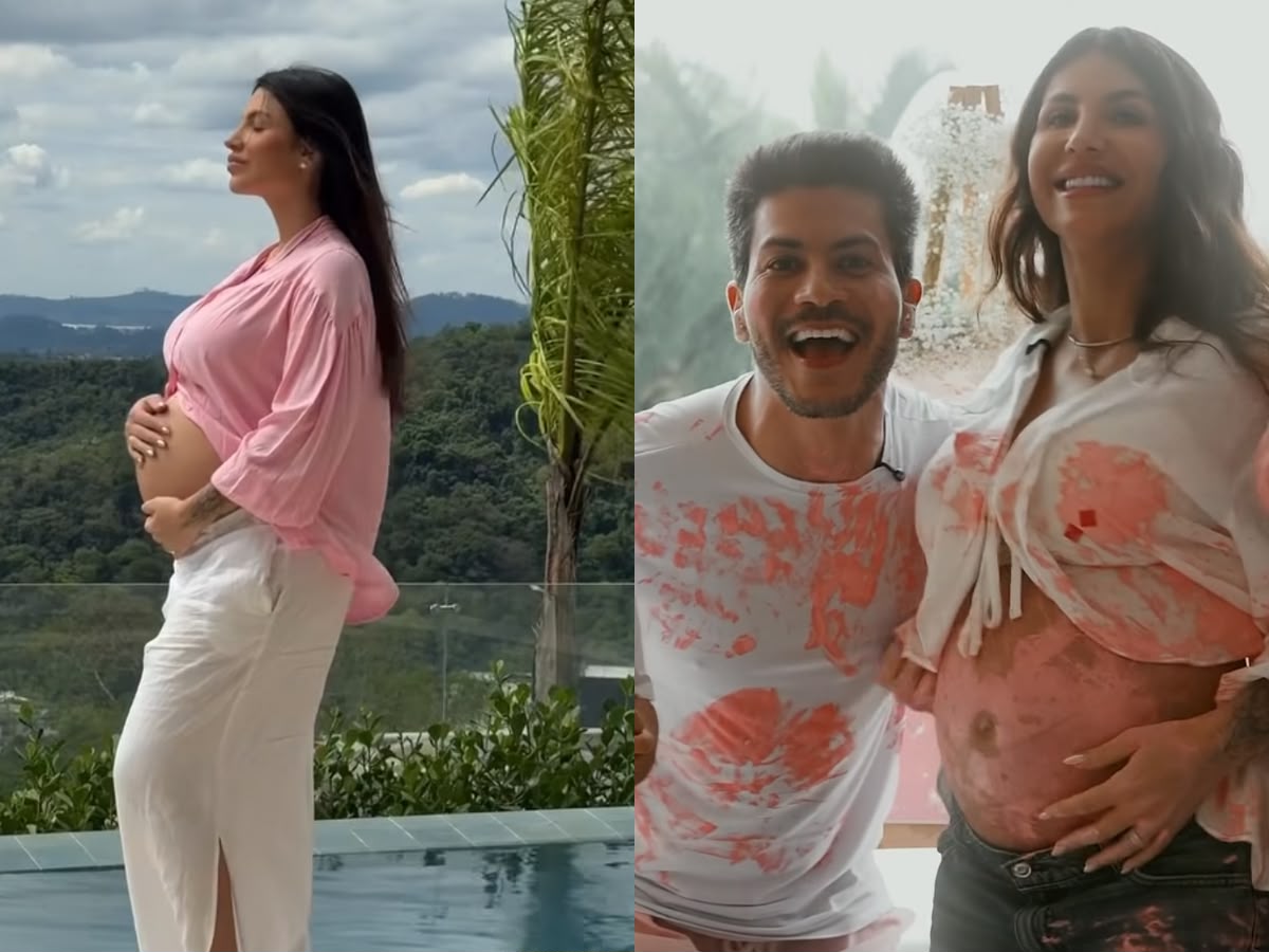 Jheny Santucci revela nome da filha e Arthur Aguiar reage