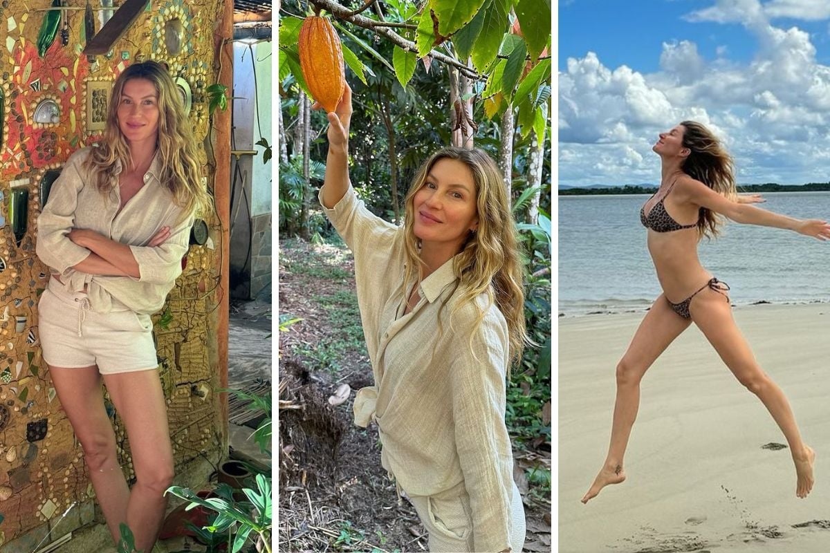 Gisele Bündchen é vista de muletas após separação